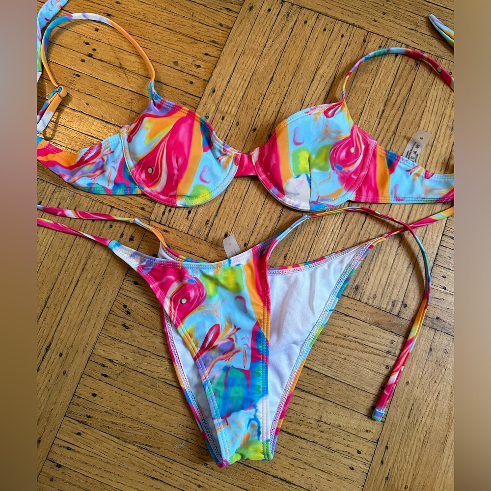 Multi colour bikini